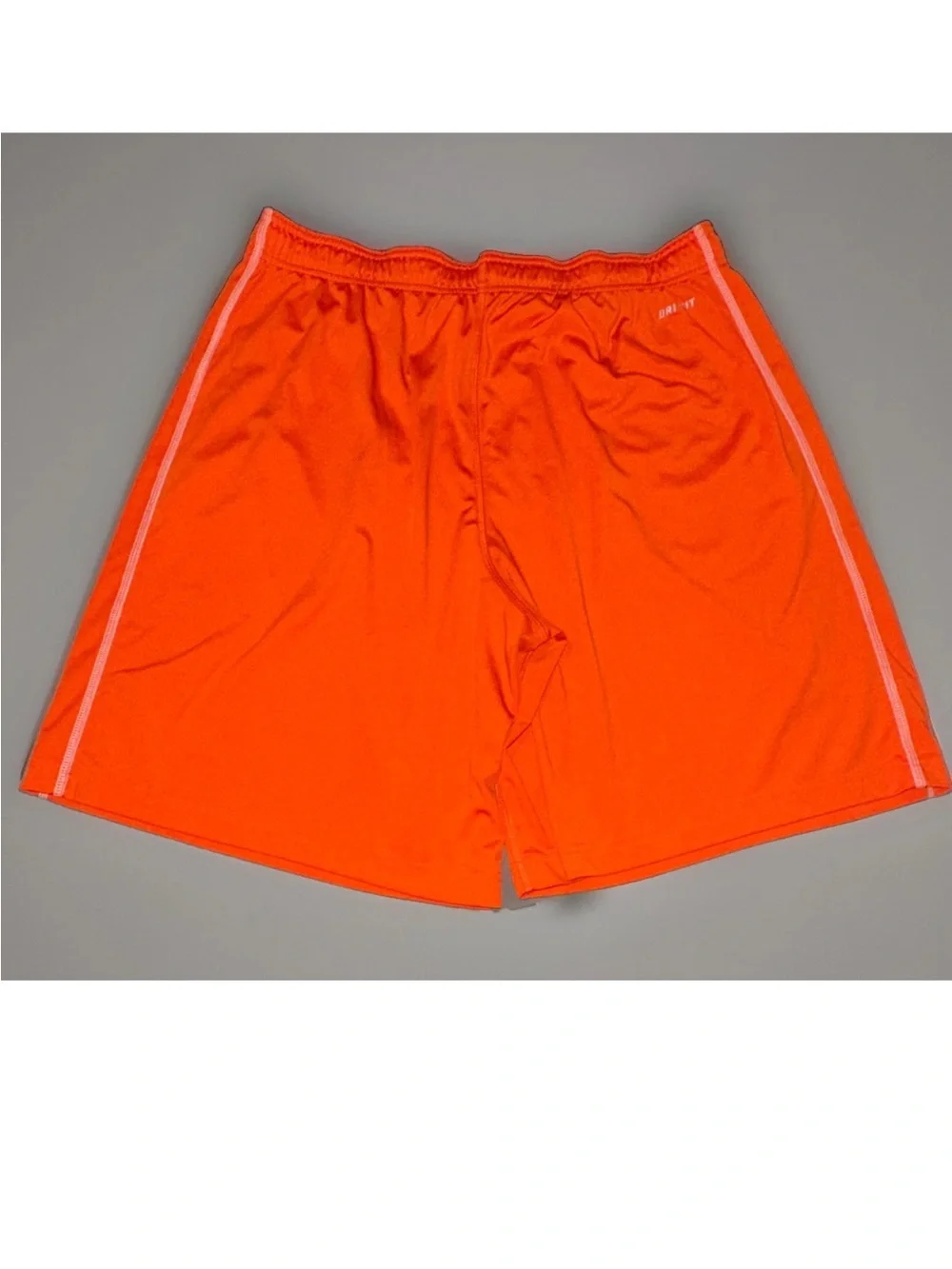 Nike Clemson Tigers Men's Orange Athletic Shorts with White Piping